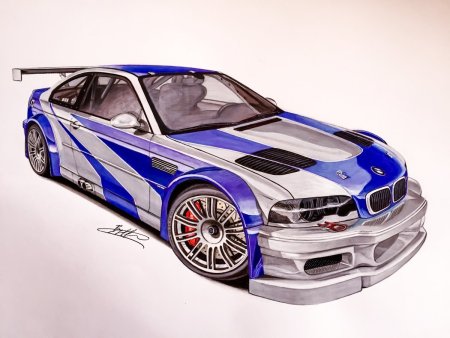 BMW m3 GTR Blueprint