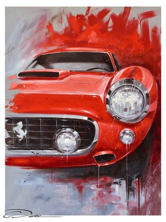 Ретро автомобили в живописи
