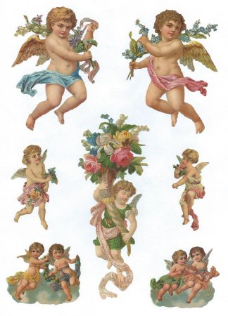 Наклейки с ангелочками