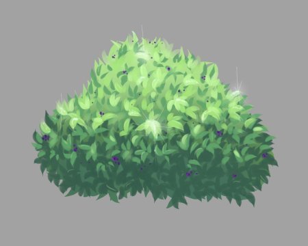 Кусты мультяшные