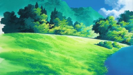 Пейзаж в стиле аниме