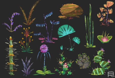 Концепт арт растительности