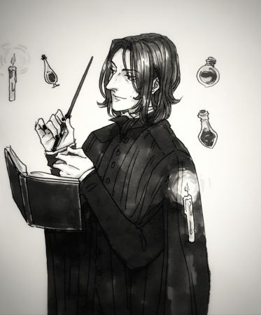 Северус Снейп Фанарт