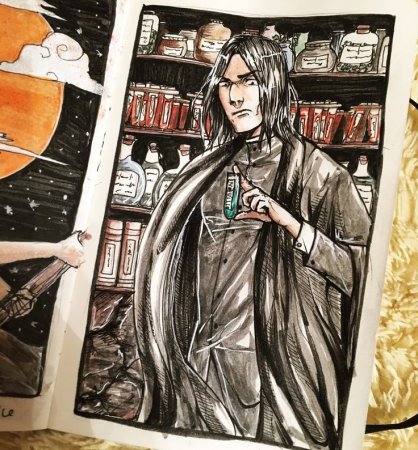 Скетчбук Северус Снейп