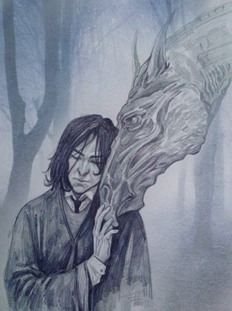 Гарри Поттер иллюстрации Снейп