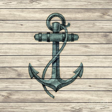 Красивый якорь