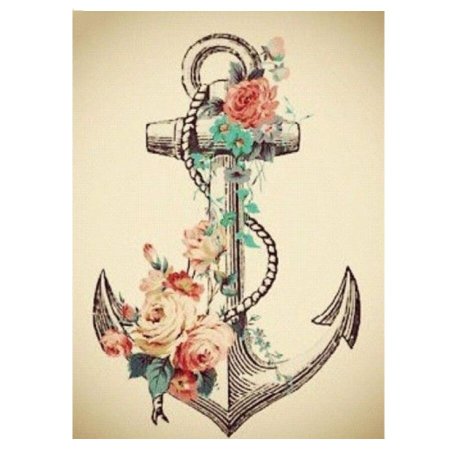 Якорь в цветах