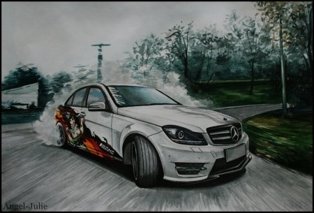 Рисунок Mercedes Benz c63 AMG