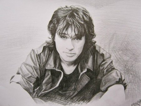 Виктор Цой Графика портрет