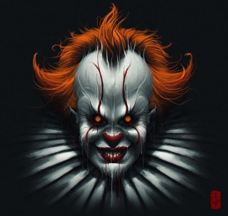 Стивен Кинг оно клоун ПЕННИВАЙЗ арт