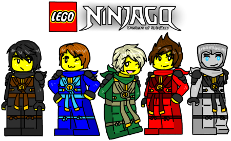 Ниндзяго Коул ,Джей, Кай , Зейн и Ллойд
