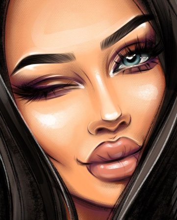 Брови мультяшные