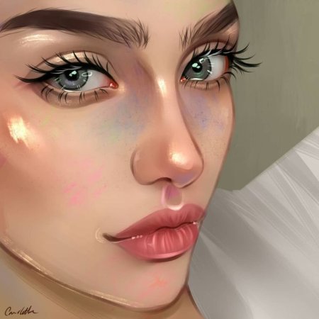 Девушка с бровями Art