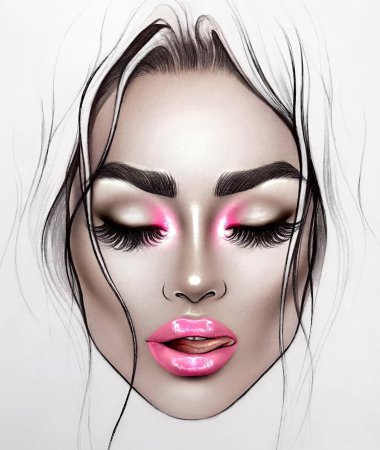 Макияж иллюстрация