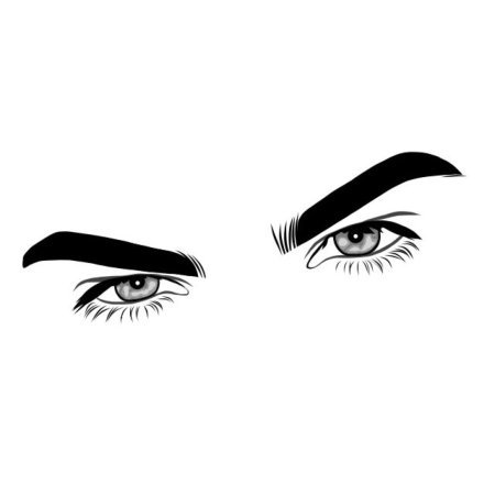 Контур бровей