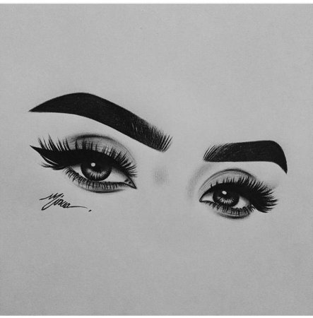 Брови рисунок