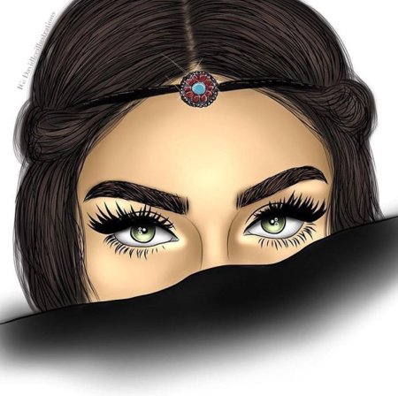 Брови мультяшные