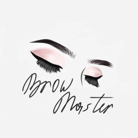 Брови на белом фоне