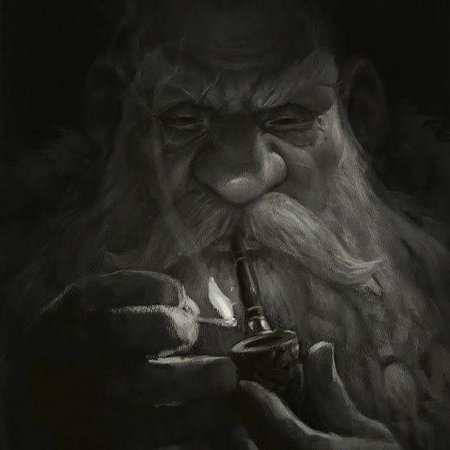 Дварф старик арт фэнтези