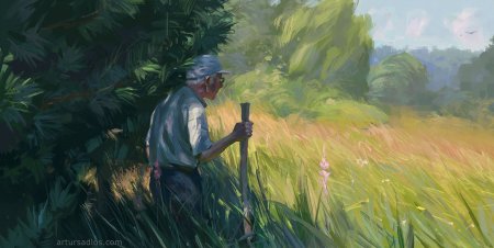 Старичок Лесник картина