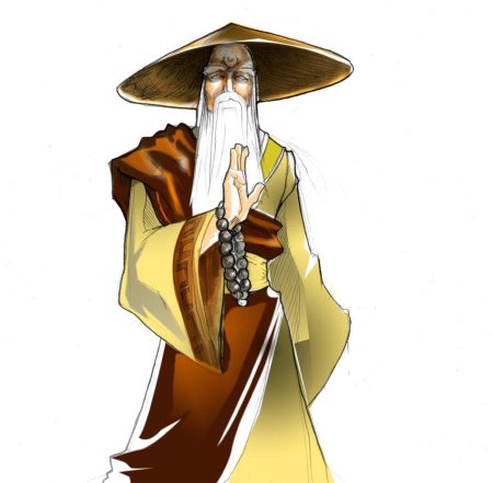 Даосский монах арт