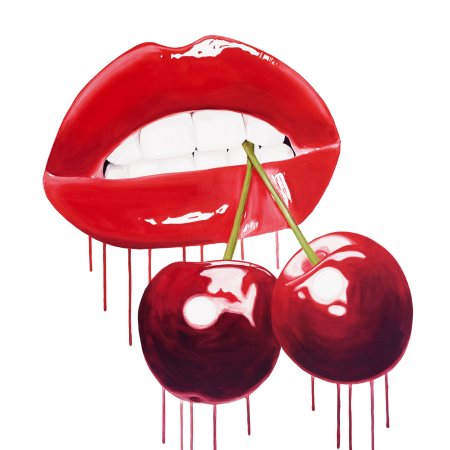 Губы с вишней