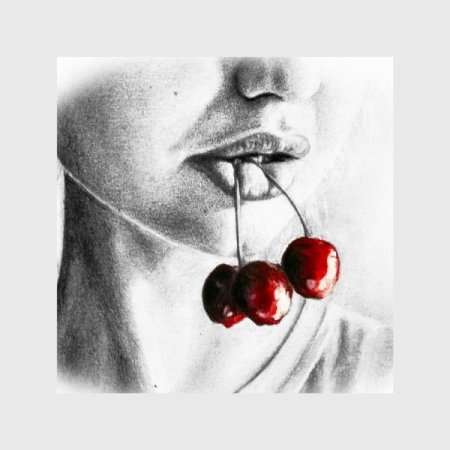 Губы с вишенкой