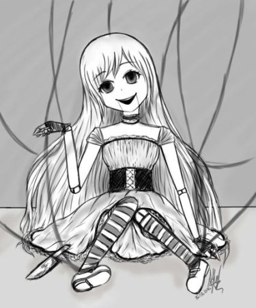 Человек марионетка рисунок