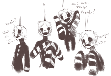 Марионетка карандашом