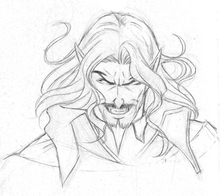 Влад Дракула Кастлвания рисует