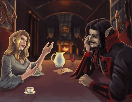 Кастельвания аниме Дракула и Лиза