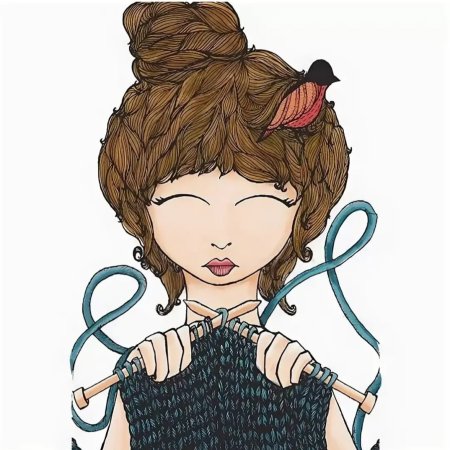 Ава вязальщицы