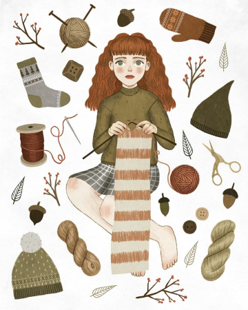 Наклейки для вязальщиц