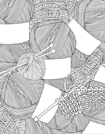 Раскраски для вязальщиц