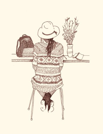 Свитер акварелью