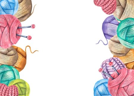 Акварельные нитки для вязания