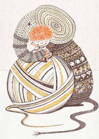 Вязаные иллюстрации