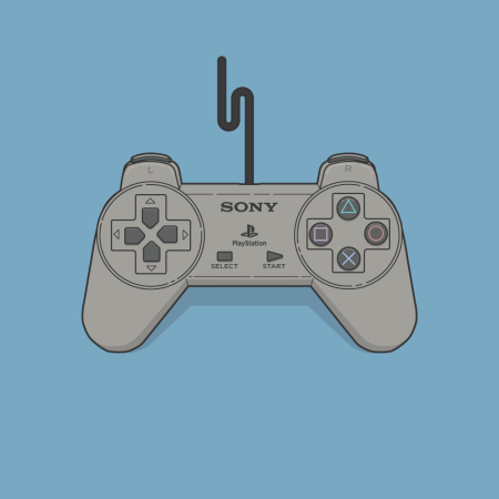 Джойстик ps5 vector