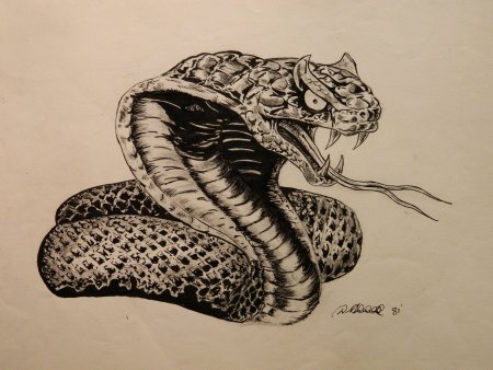 Гюрза змея тату