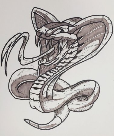 Эскизы татуировок Кобра