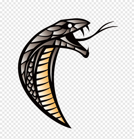 Тату голова змеи