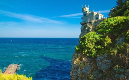 Черное море Крым Ласточкино гнездо