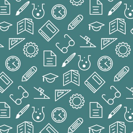 Бесшовный фон учеба