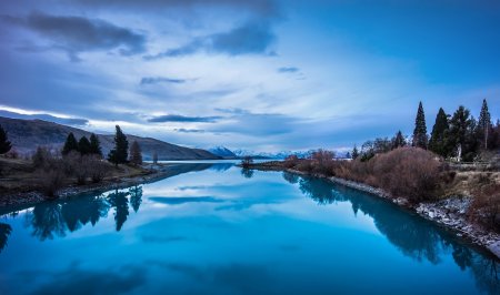 Голубой пейзаж