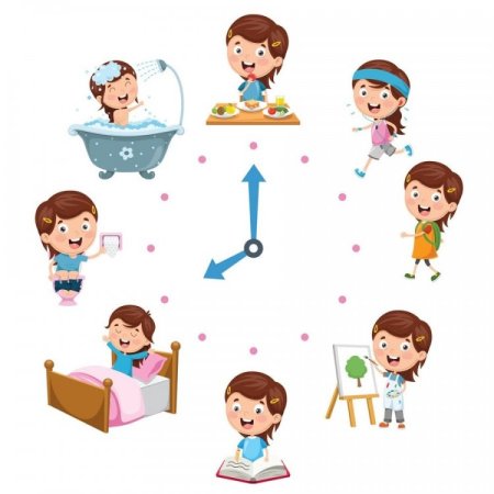 Фон распорядок дня для дошкольников