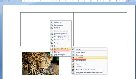 Как вставить картинку в таблицу в Ворде