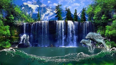 Живая природа водопады