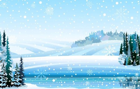 Зимний фон для презентации