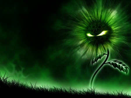 Черный с зеленым