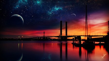 Ночное небо в городе